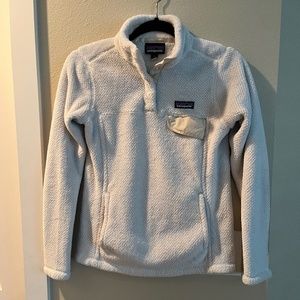 Womens Patagonia Re-Tool Quarter Zip, size Extra Small, Off white